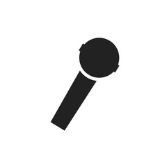 microphone vector illustration icon simplified flat design web