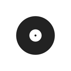 vinyl player retro old vector illustration icon simplified flat design web