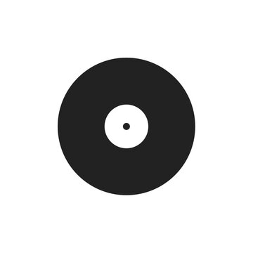 vinyl player retro old vector illustration icon simplified flat design web