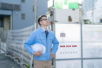 建築現場・男性