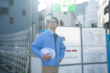 建築現場・男性