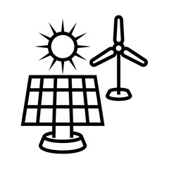 Renewable Energy Source icon design