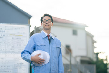 建築現場・男性