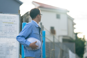 建築現場・男性