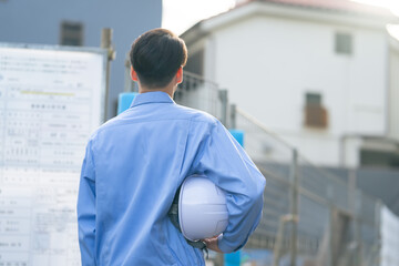 建築現場・男性