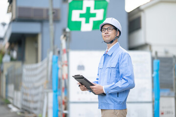 建築現場・男性