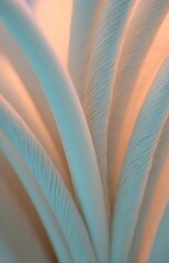Abstract curves in light pastel colors