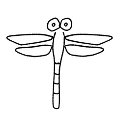 トンボ 手描きイラスト