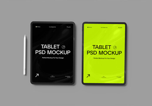 Tablet Screen Mockup Template