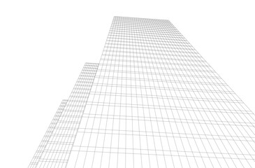 Abstract architecture vector 3d background
