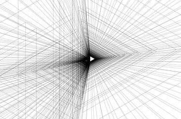 Abstract architecture vector 3d background