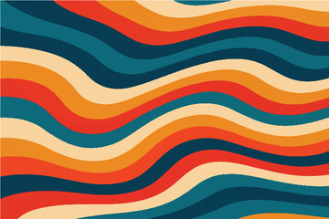 Colorful and Abstract Wavy Patterns Modern and Retro Designs