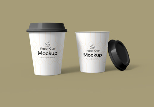 Coffee Cups Mockup Scene