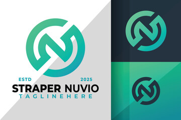 Letter Sn or Ns Monogram Symbol Logo Icon Vector Design Illustration