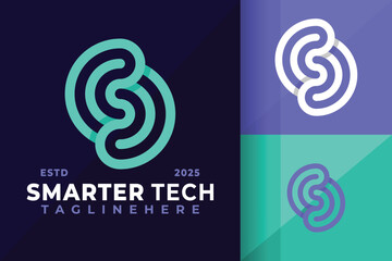 Letter S Monogram Symbol Logo Icon Vector Design Illustration