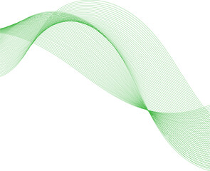 Abstract green lines for website, banner and brochure, Curve flow motion illustration, Smoke design, Vector