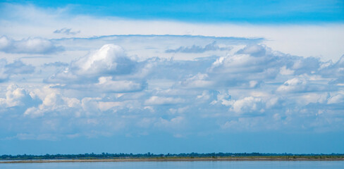 River Brahmaputra beach with beautiful cloudscape in the background 2