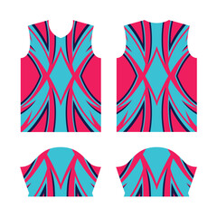 Sport jersey, half sleeve template, abstract design for motocross motorcycle, soccer, racing