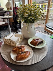 breakfast on the table