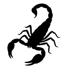 A scorpion silhouette vector style 