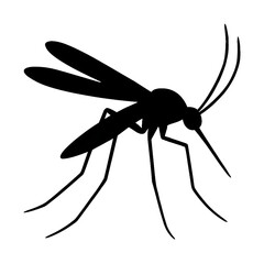 A mosquito silhouette vector style 
