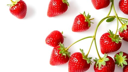 strawberry isolated on white background
