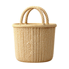 Natural Jute Basket with Handcrafted Design and Sturdy Handles for Home Storage and Decorative Use