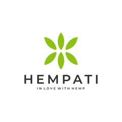 Modern Hemp-Inspired Logo Design for Hempati
