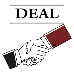 business handshake vector