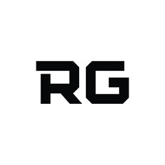 RG monogram logo design letter text name symbol monochrome logotype alphabet character simple logo