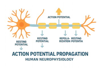 Neuron: Action Potential Propagation, Illustration