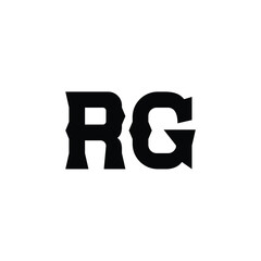 RG monogram logo design letter text name symbol monochrome logotype alphabet character simple logo