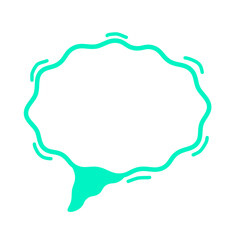 green wave speech box frame