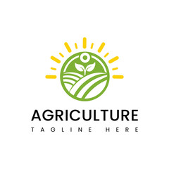 Agriculture logo design vector