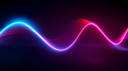 Dynamic wave of light with a vibrant gradient spanning from a cool blue hue to a warm magenta glowing with energy perfect for technology presentations innovative visuals and