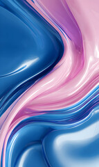 Captivating abstract fluid design with soft pink lavender and deep blue tones luminous digital art for background texture wallpaper or contemporary graphic project creates a