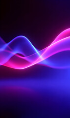 Abstract light trails with vibrant neon pink and blue hues creating a modern futuristic background for technology and science projects innovative graphic design element with