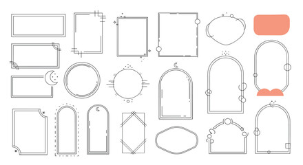 Visualizing abstract concepts through diverse geometric shape arrangements and flowchart elements for strategic planning and data organization