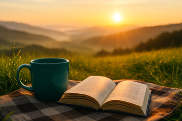 sunrise in the mountains