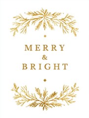 Obraz premium Celebrate the season with a merry and bright holiday greeting for the New Year