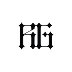 RG monogram logo design letter text name symbol monochrome logotype alphabet character simple logo
