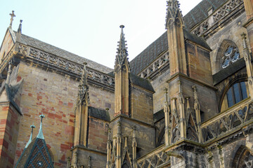 Details of the construction elements of Colmar Cathedral