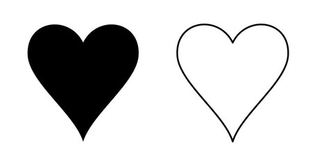 ハートのアイコン 2個セット