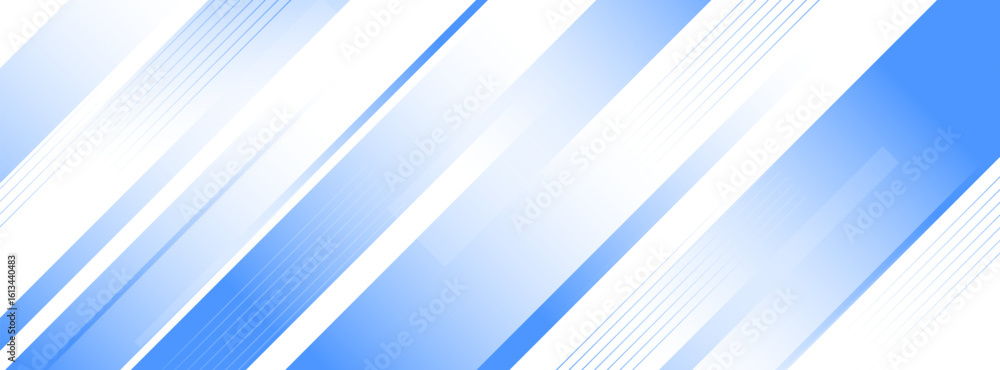 Aufkleber modern abstract background featuring blue diagonal stripes in a dynamic stream of digital confetti.