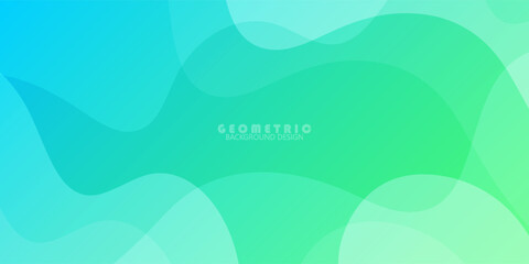 Banner background abstract. bright green and blue gradation. wave effect style. element. vector illustration in banners,