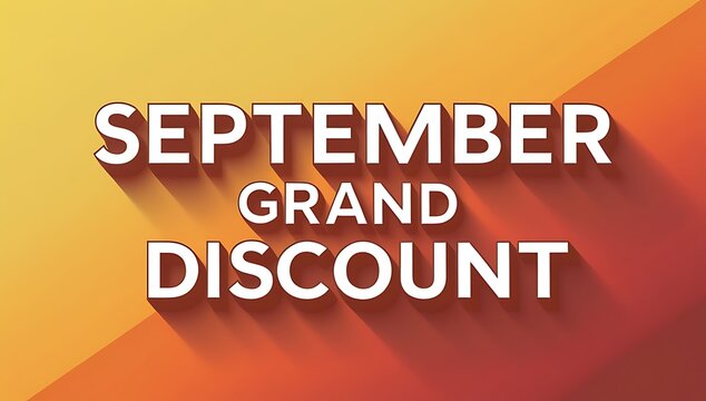 September Grand Discount Promotion.