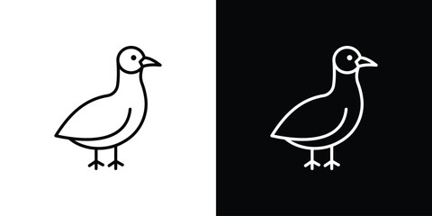 Albatross icon collection. Line vector sign, symbol for web and mobile