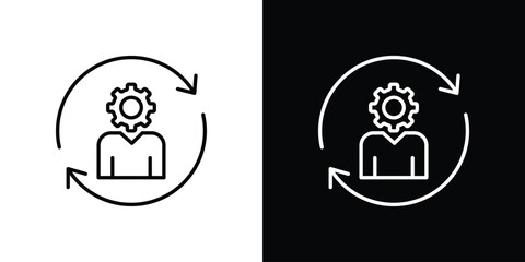 Adaptation icon collection. Line vector sign, symbol for web and mobile