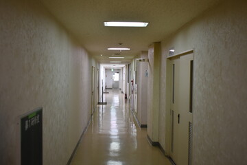 福島県　公民館　廊下