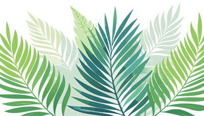 Greenery isolated digital painting of a striking Monstera leaves printed